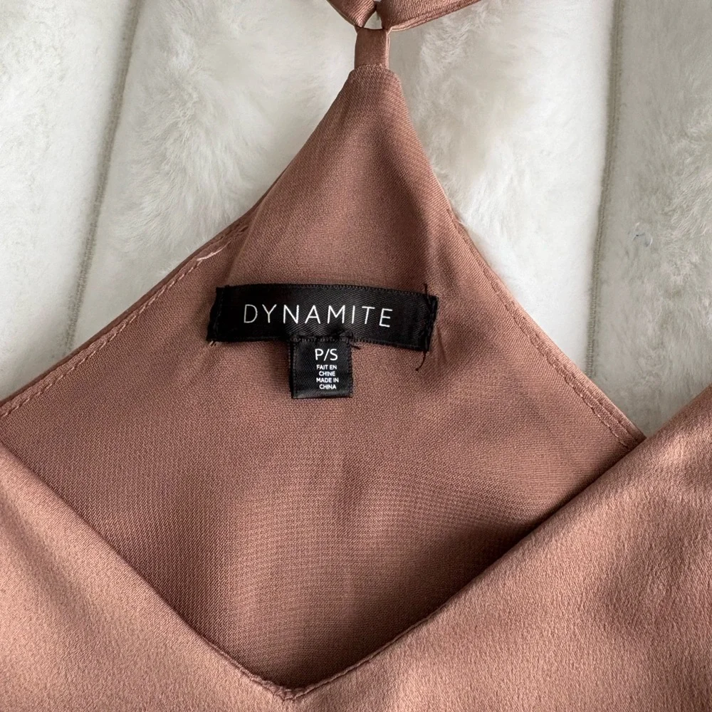 Dynamite Brown Spaghetti Strap Top, size small, summer top‎ - Picture 8 of 9